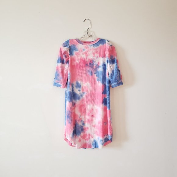 Yakira Bella Blue Pink Tie Dye Dress XS - Picture 1 of 7